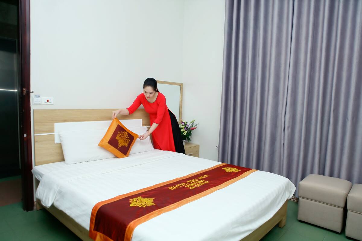 Phòng đôi Deluxe | Phòng cách âm, truy cập Internet không dây miễn phí 