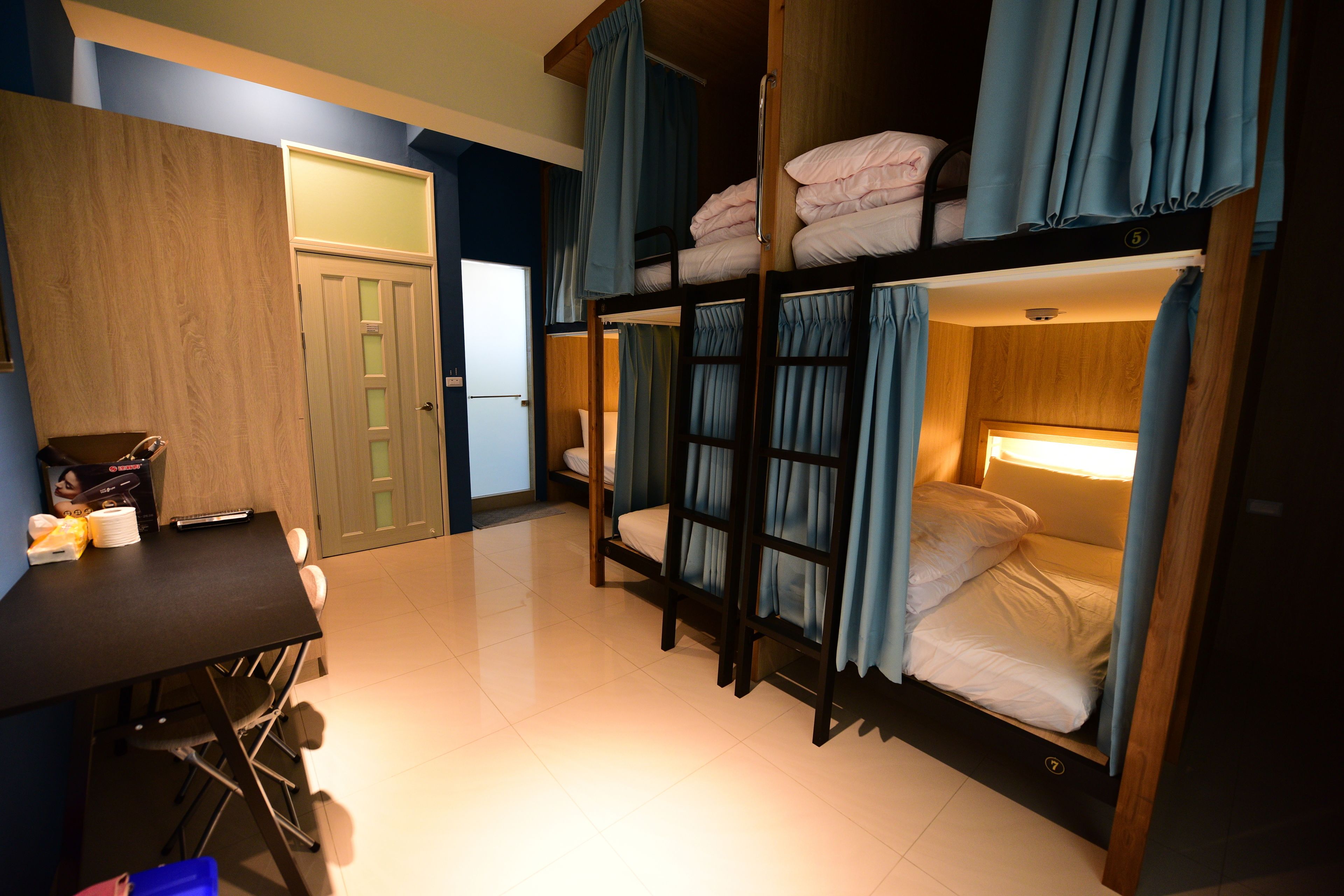 Basic Bed in 8-Bed Mixed Dormitory Room | Premium bedding, pillow-top beds, desk, laptop workspace