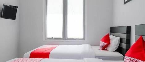 Skrivbord, gratis wi-fi och sängkläder