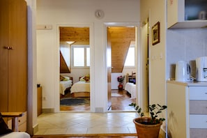 2 chambres, fer et planche Ă repasser, Wi-Fi, draps fournis