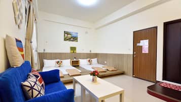 Family Quadruple Room (Japanese Style) | Desk, blackout drapes, free WiFi, bed sheets