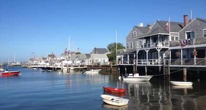 Rustic cozy home near downtown Nantucket with heated private pool & hot tub