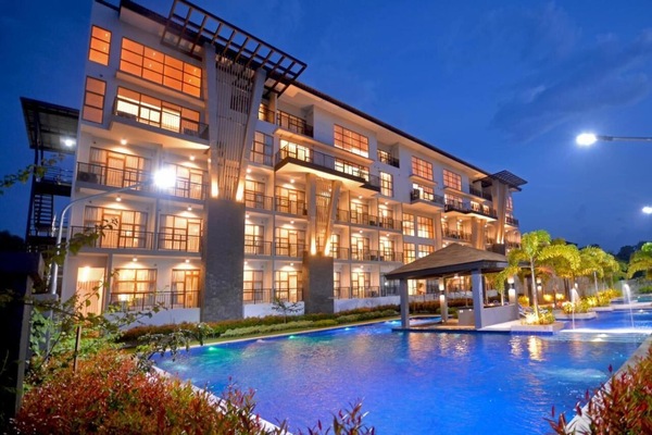 Front of property - evening/night