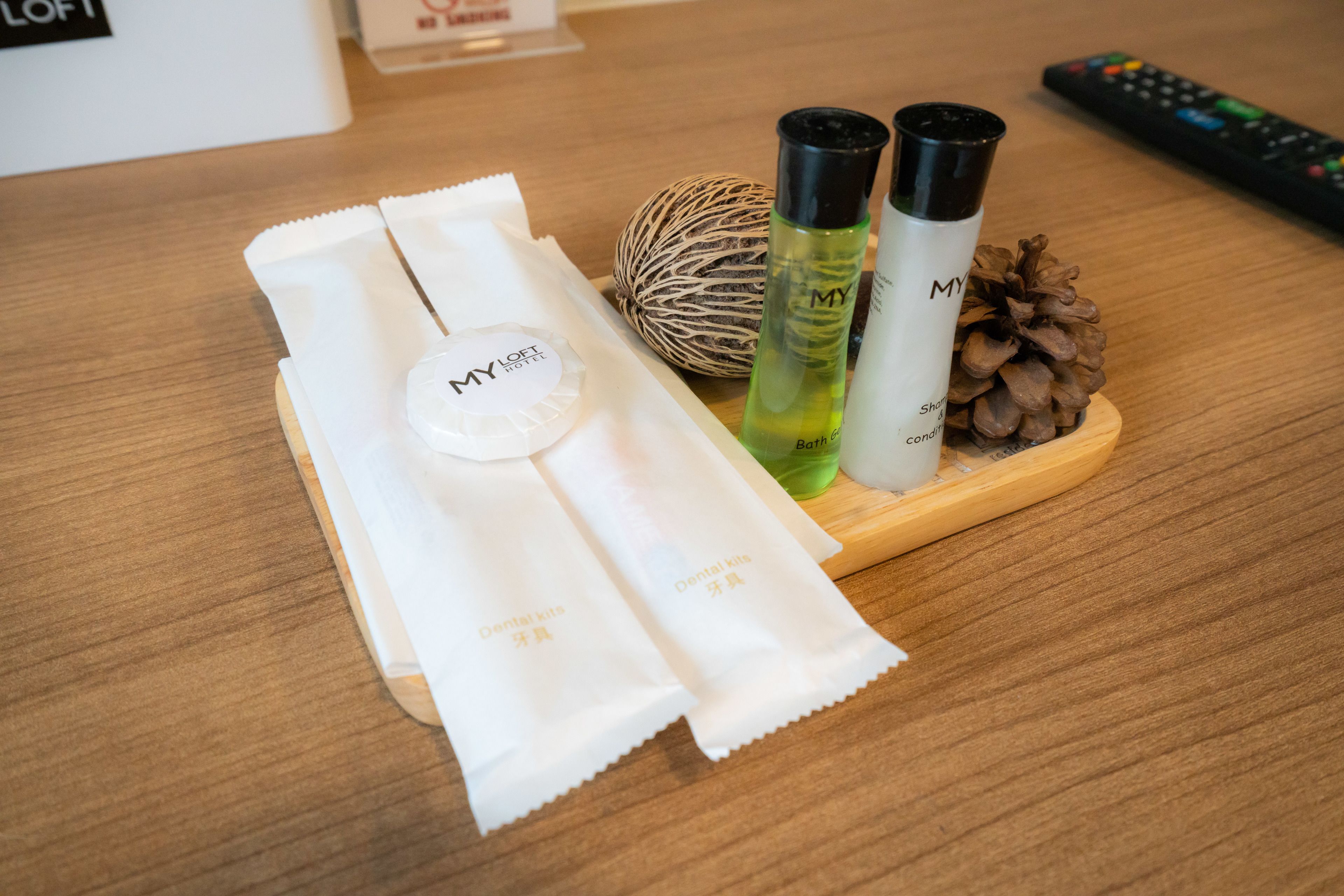 shower, free toiletries, hair dryer, slippers