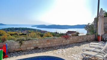 Villa, 5 Bedrooms, Private Pool, Sea View | Terrace/patio