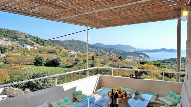 Villa, 5 soverom, privat basseng, sjøutsikt | Terrasse/patio