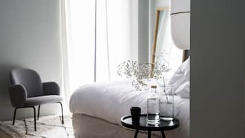 Deluxe kamer | Luxe beddengoed, bedden met traagschuimmatrassen