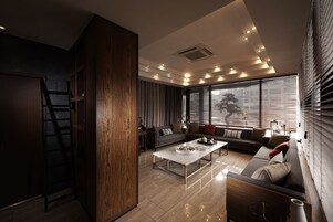 Coin salon dans le hall