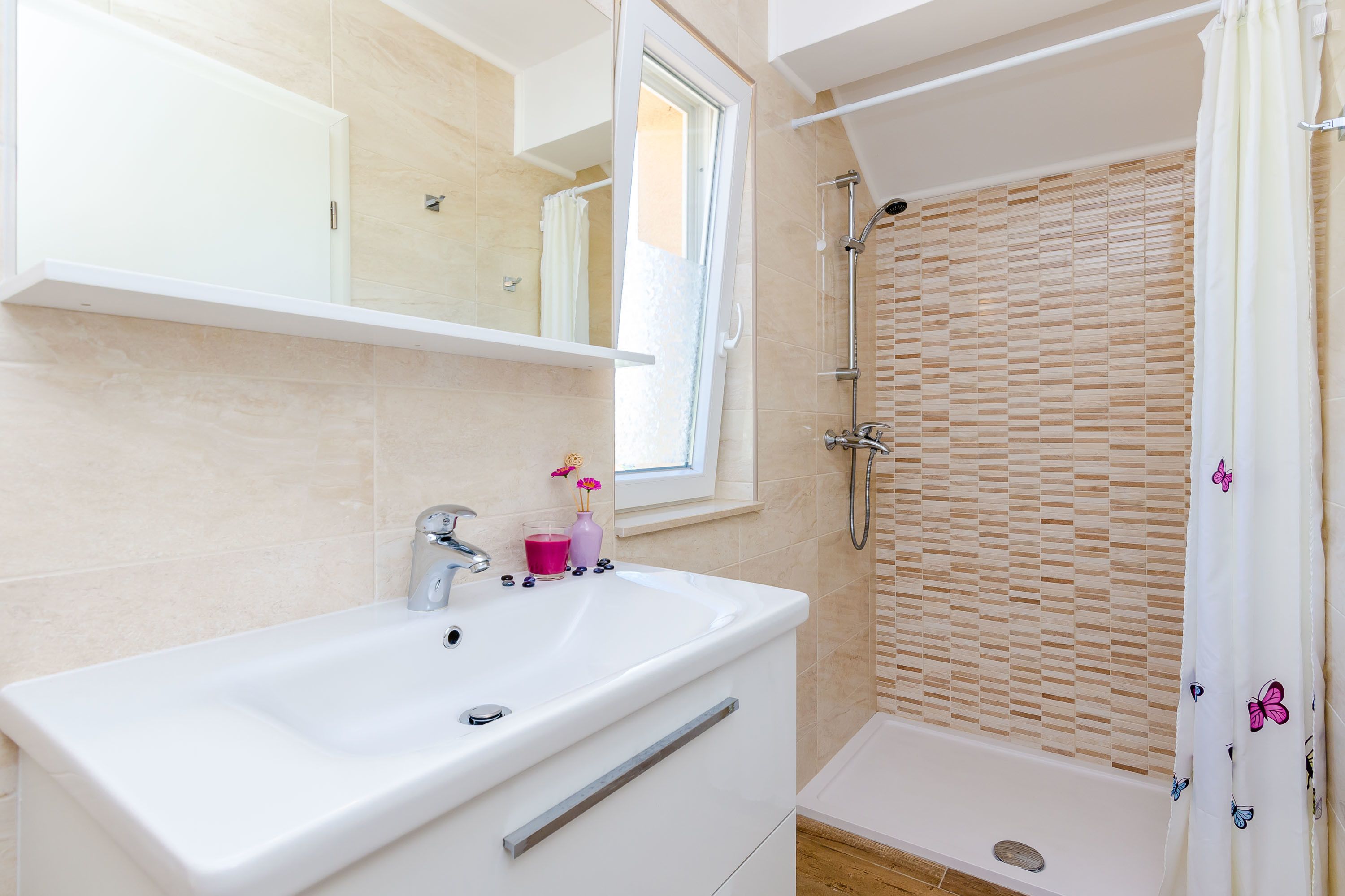 Villa, 3 Bedrooms, Private Pool, Sea View | Bathroom | Shower, hair dryer, towels