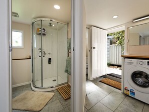 Shower, hair dryer