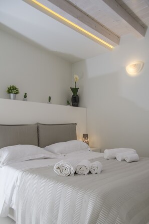 Premium appartement | Een bureau, een laptopwerkplek, geluiddichte muren