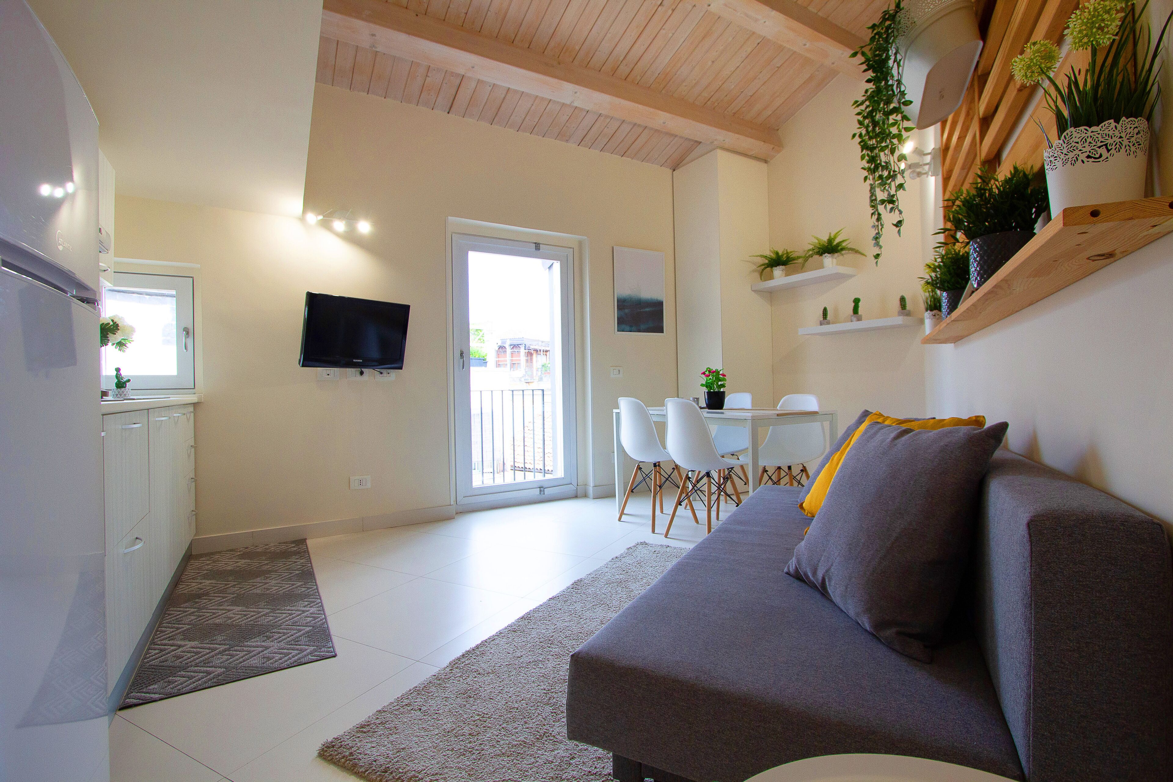 Standard Apartment | Desk, laptop workspace, soundproofing, iron/ironing board