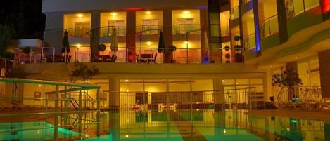 Front of property – evening/night