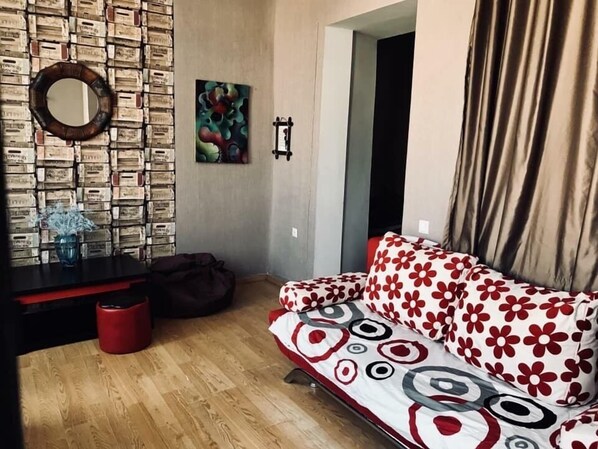 Apartment, 1 Bedroom (Tsamebuli Ave) | Living room - Apartment on Tsamebuli Ave (Tbilisi)