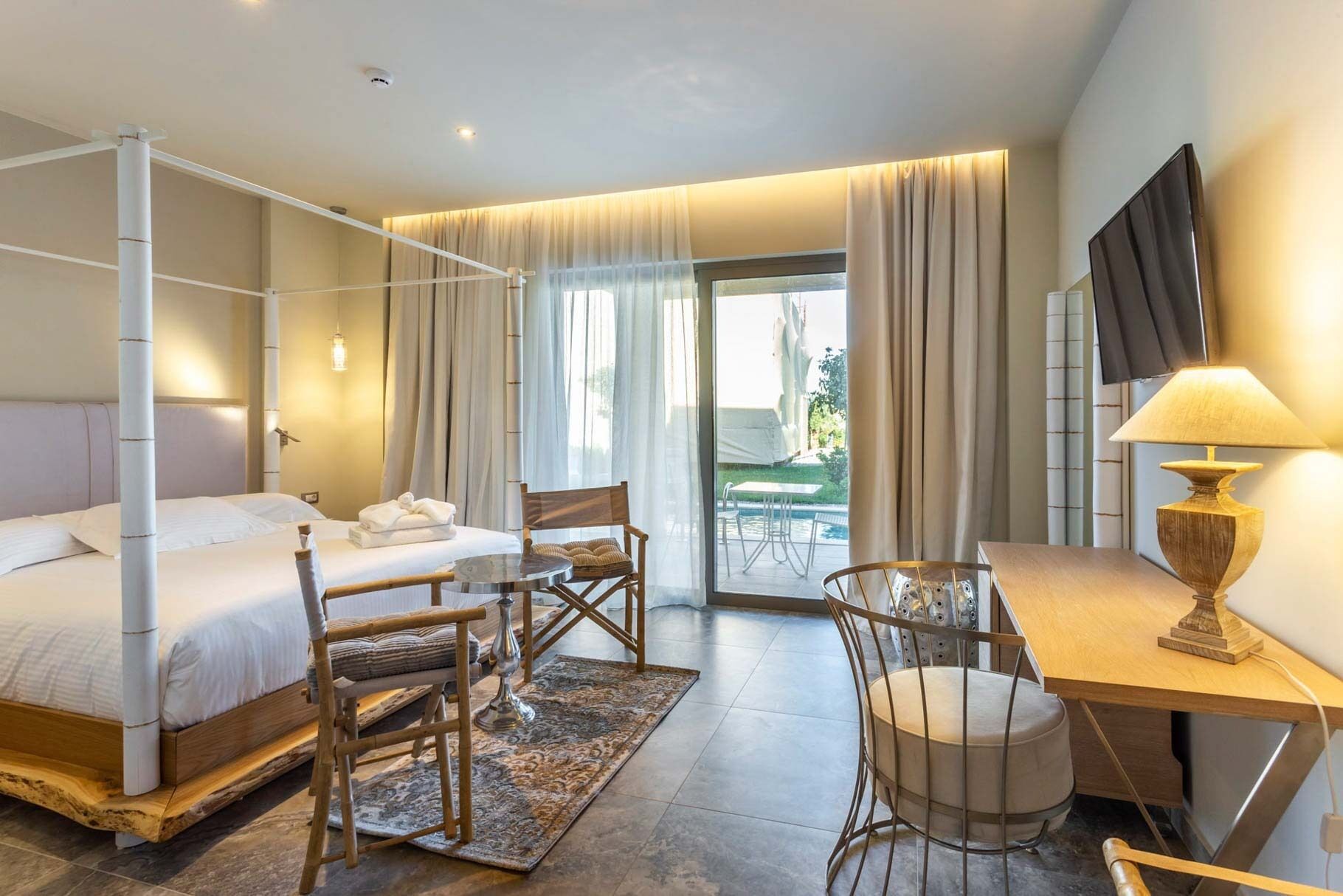 junior suite, private pool | 1 bedroom, premium bedding, pillow-top beds, minibar