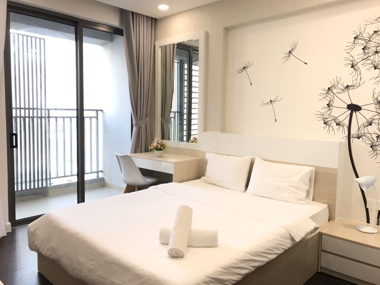 presidential apartment, 2 bedrooms, balcony, tower | premium bedding, pillow-top beds, individually decorated