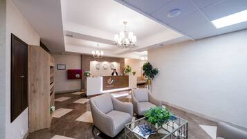 Sitteområde i lobbyen