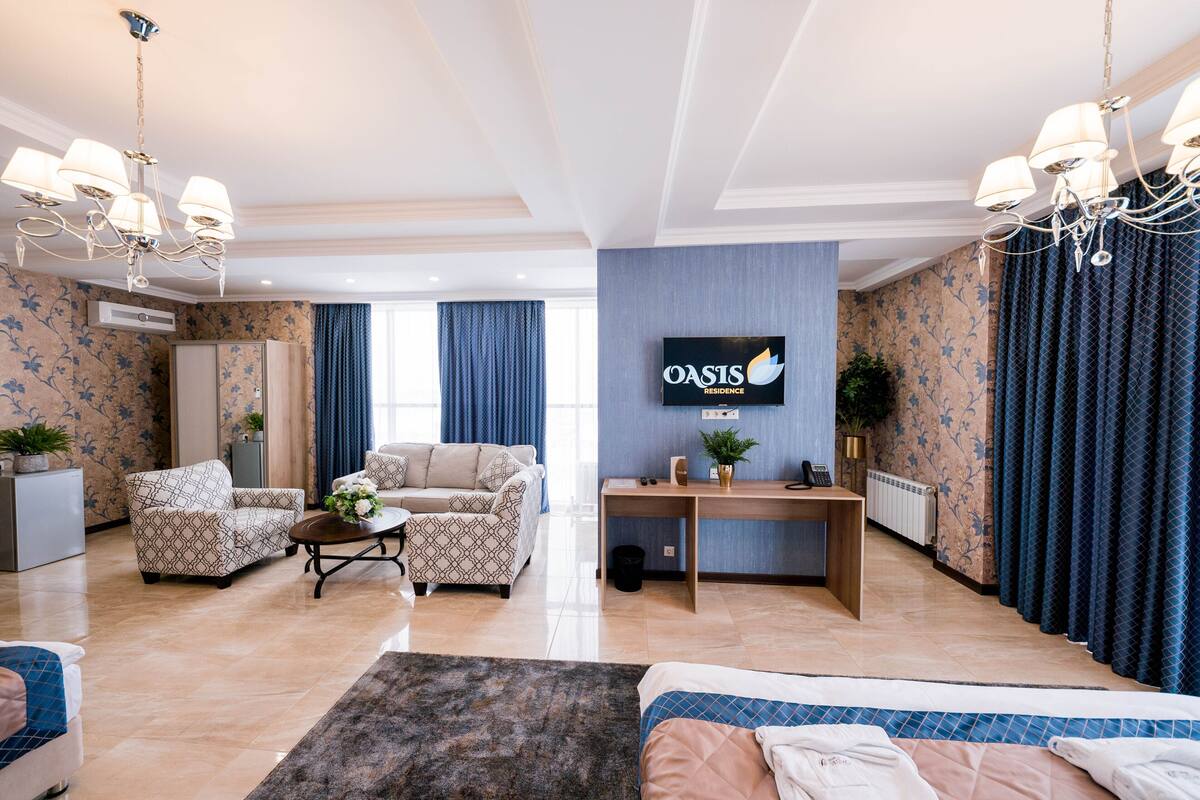 luxury double room | 1 bedroom, frette italian sheets, premium bedding, tempur-pedic beds