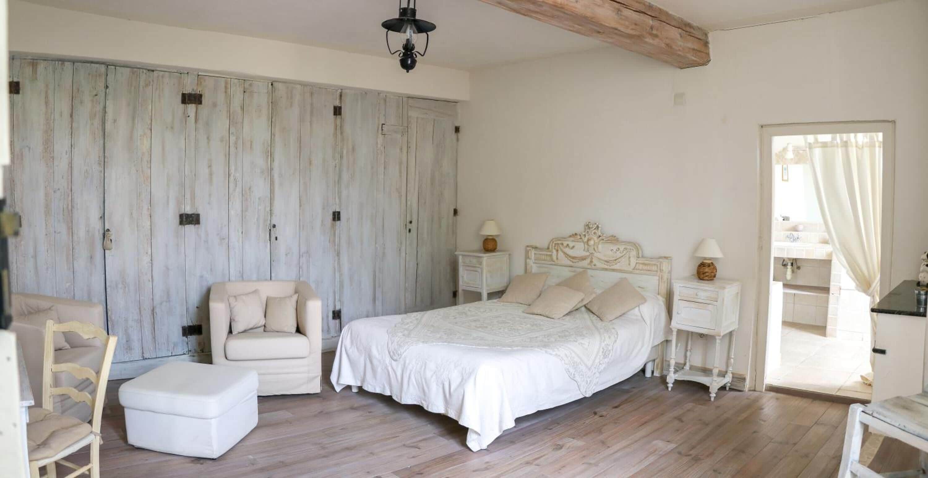 Desk, laptop workspace, iron/ironing board, cribs/infant beds