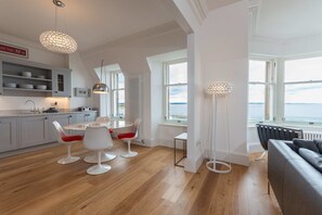 Penthouse, 3 Bedrooms | Living area | Flat-screen TV - Luxury Penthouse on The Scores (St. Andrews)
