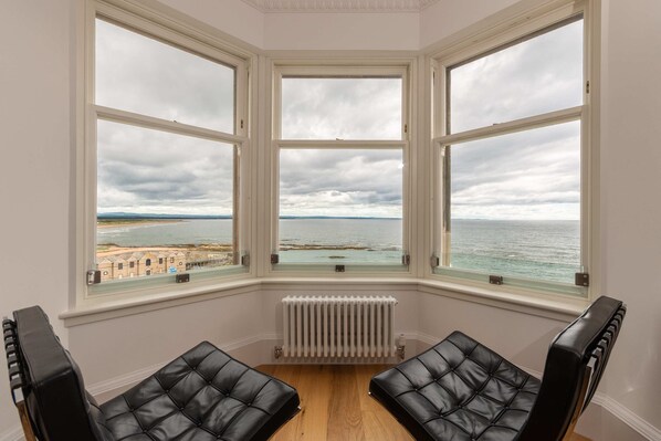 Penthouse, 3 Bedrooms | Living area | Flat-screen TV - Luxury Penthouse on The Scores (St. Andrews)
