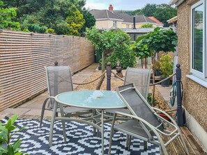Outdoor dining - 3 bedroom accommodation in Garnant, near Ammanford (Garnant, near Ammanford)