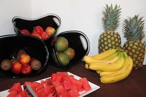 Free daily buffet breakfast