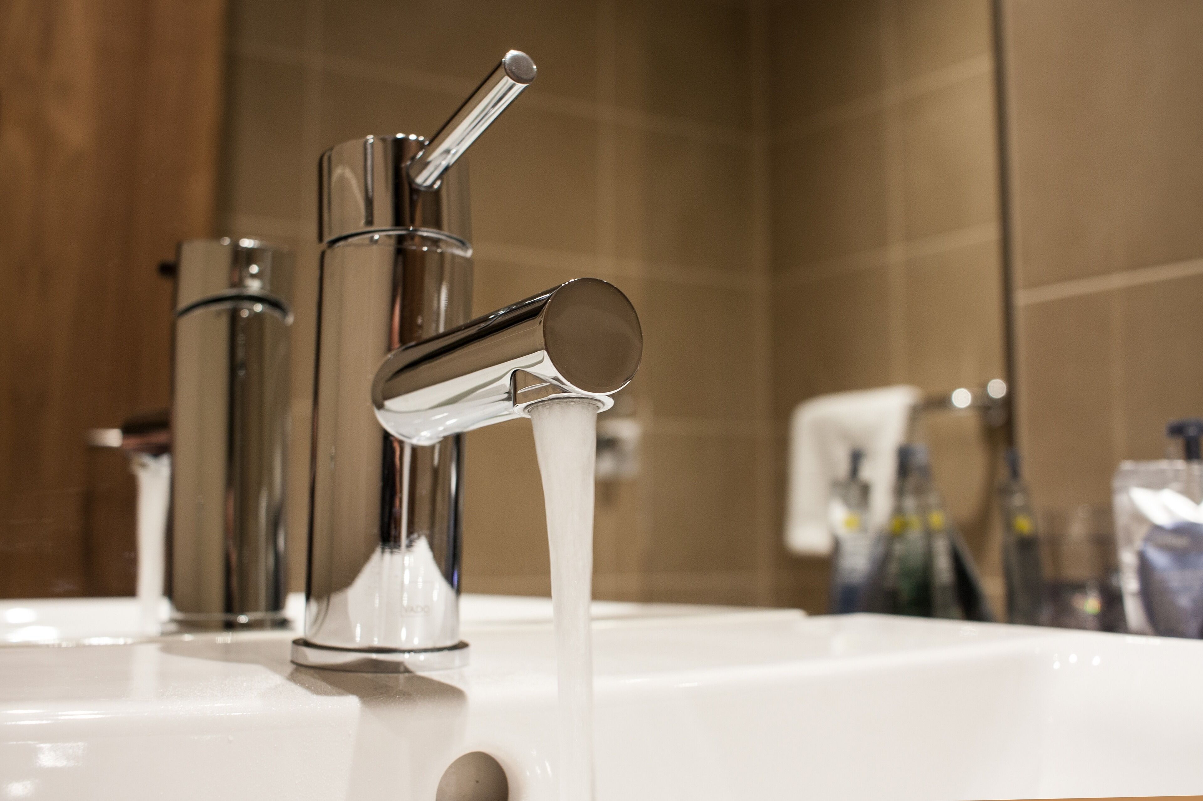 free toiletries, hair dryer, towels