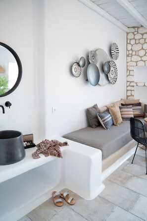 Living area - Euphoria Chora Naxos (Naxos)