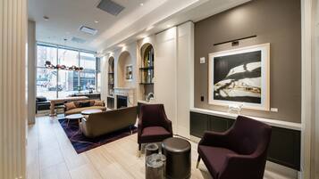 Sittområde i lobbyn