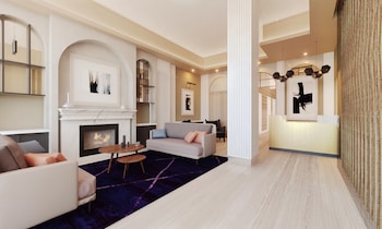 Hotel entrance and lobby at Pestana Park Avenue