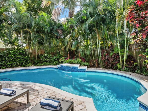 A heated pool