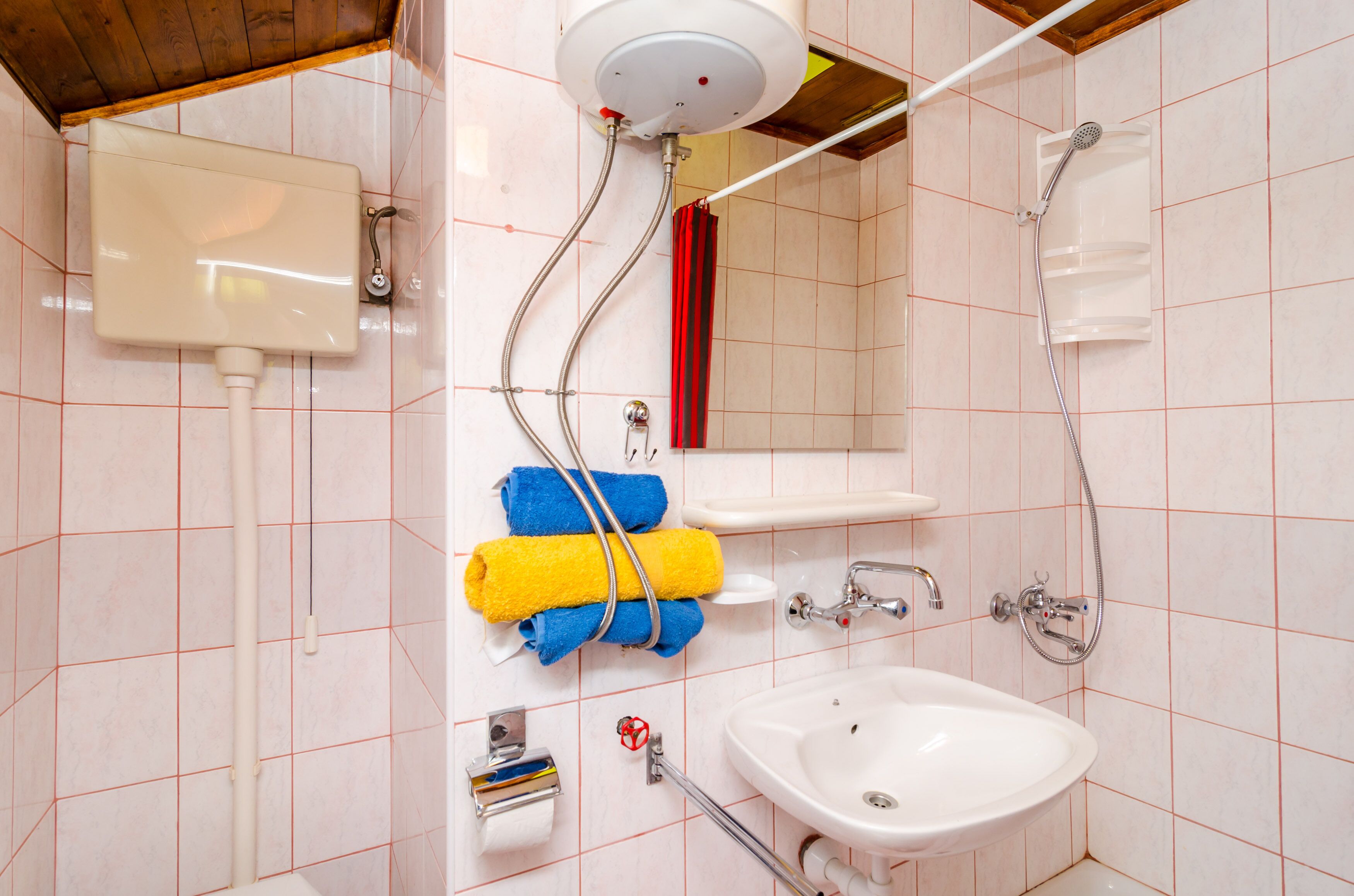 Hair dryer, towels