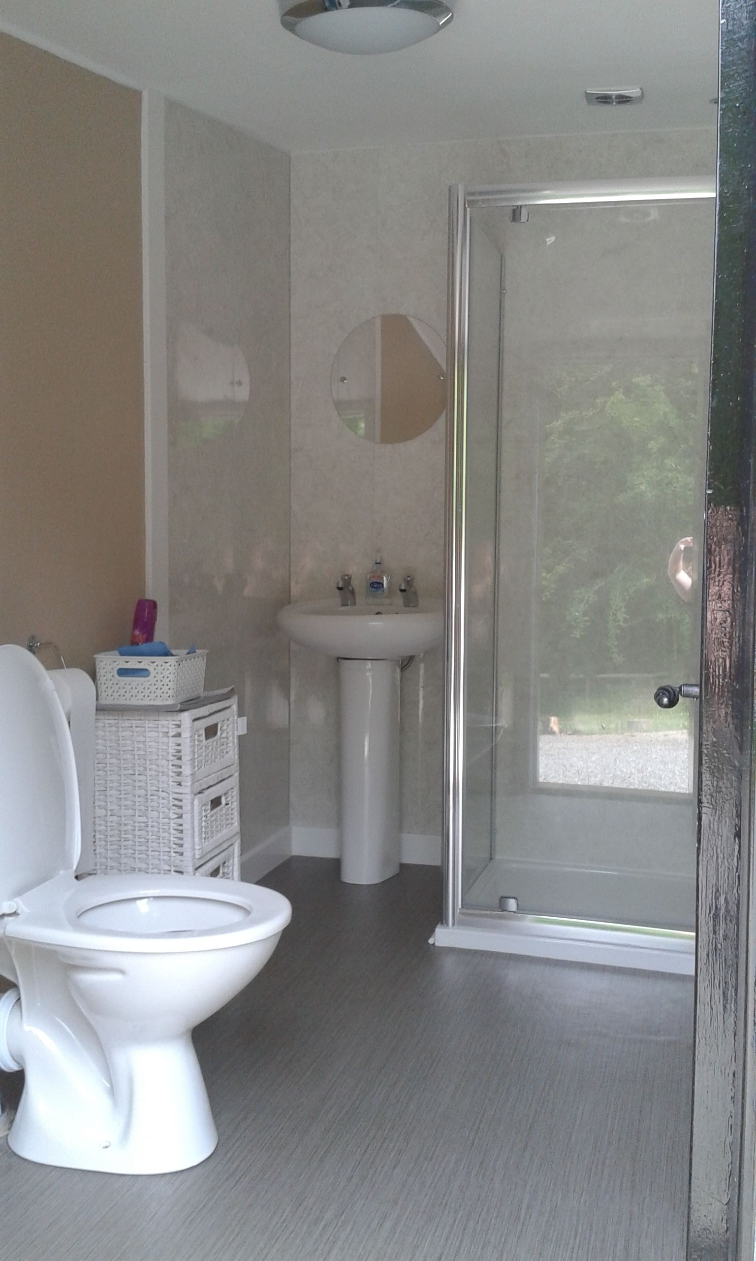Bell Tent | Bathroom shower