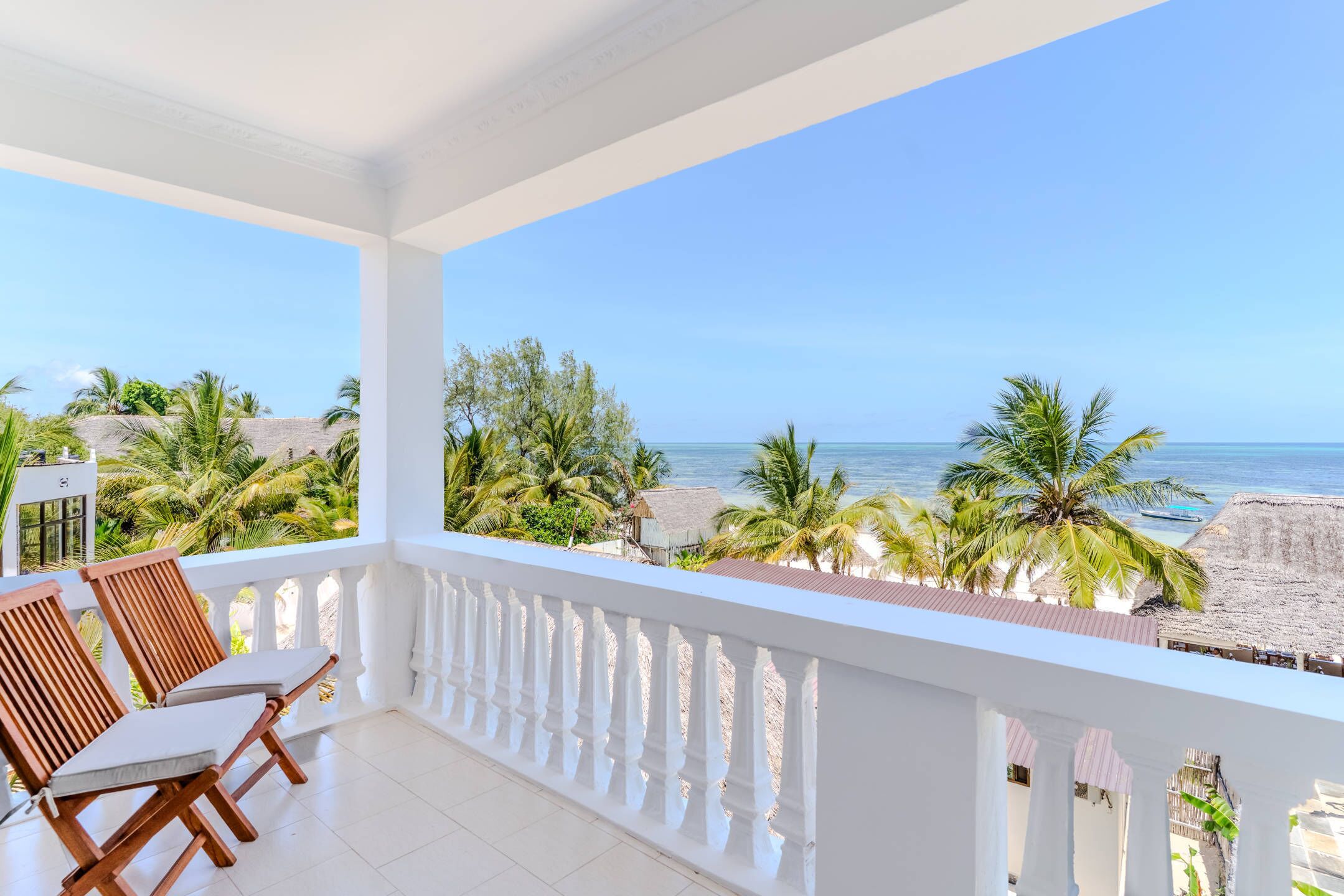 Habitación doble Deluxe, vista al mar | Balcón