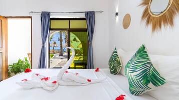 Premium bedding, individually decorated, individually furnished