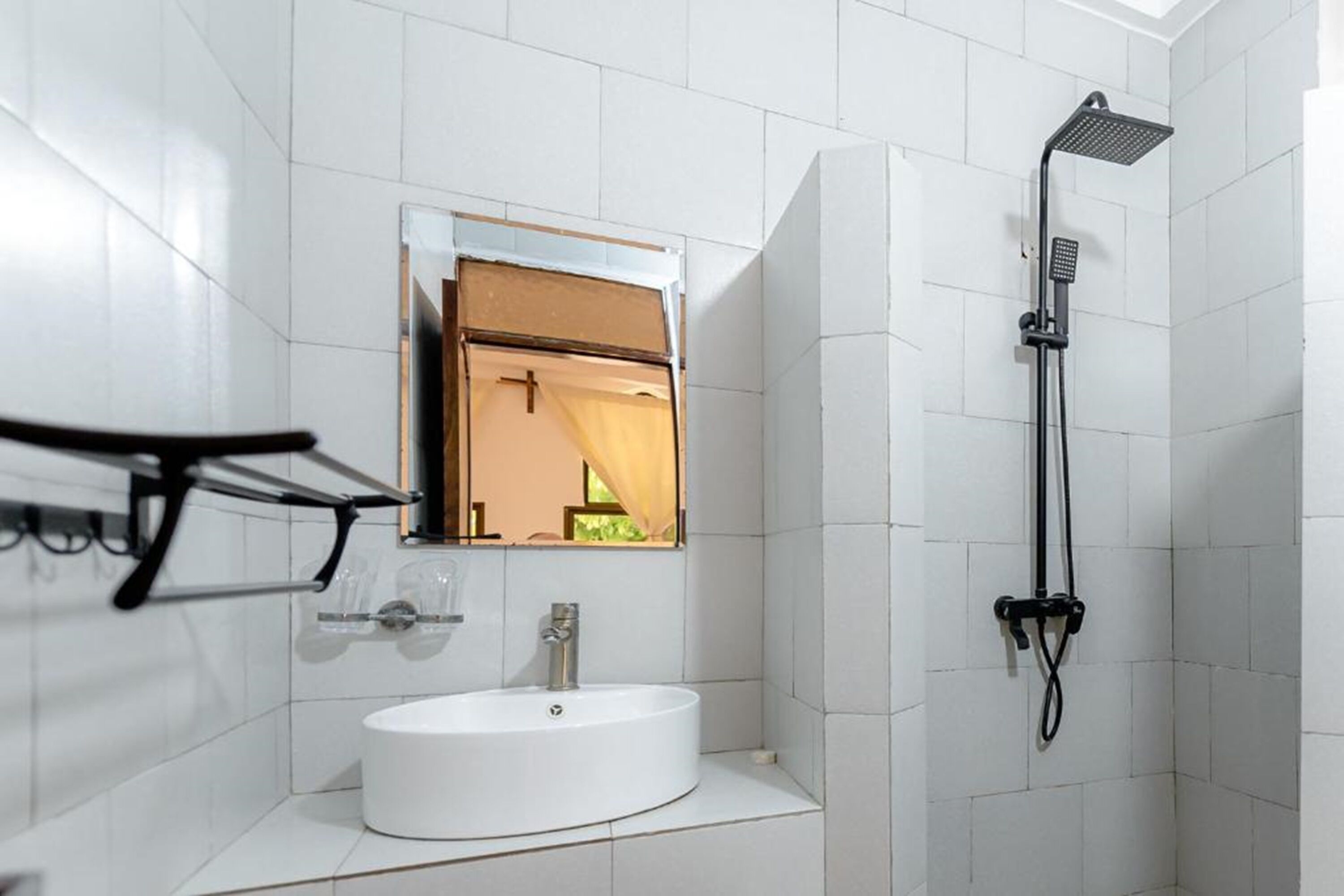 double room, garden view | bathroom | shower, rainfall showerhead, free toiletries, towels