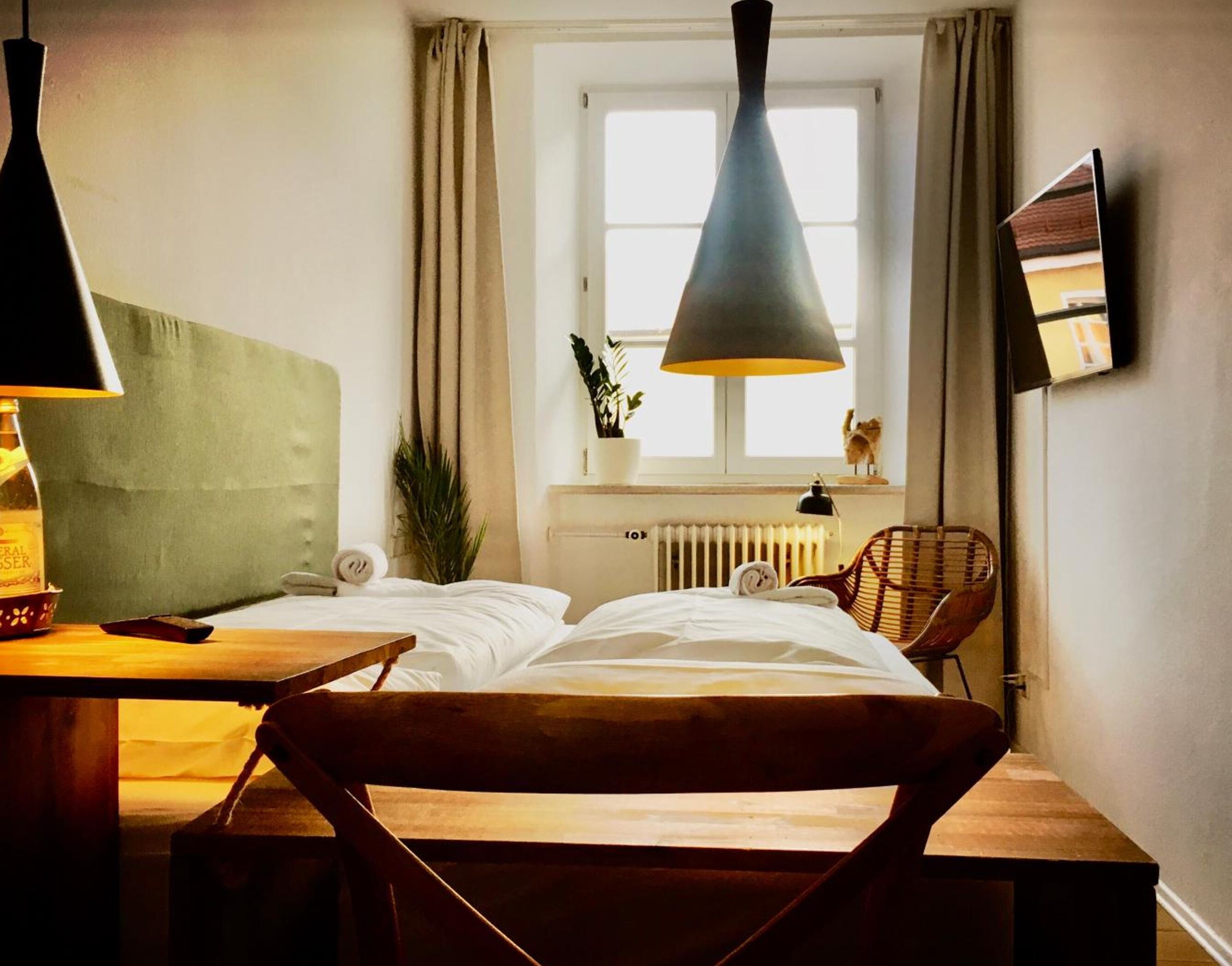 basic double room | blackout curtains, rollaway beds, free wifi, bed sheets