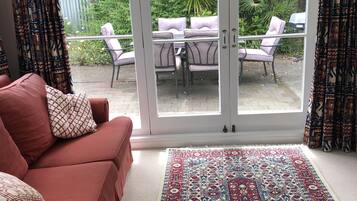 TV, DVD player, stereo