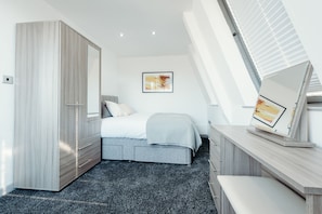 Apartamento | 1 quarto, roupas de cama premium, individualmente mobiliados
