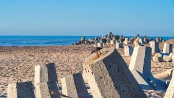 Aan het strand, ligstoelen aan het strand