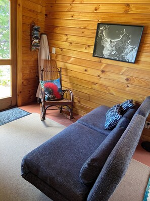 Tv, pejs, dvd-afspiller, bøger