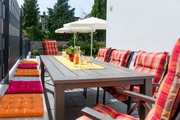Barrierefreie Garten-Ferienwohnung "Family Garten" mit 2 separaten Schlafzimmern