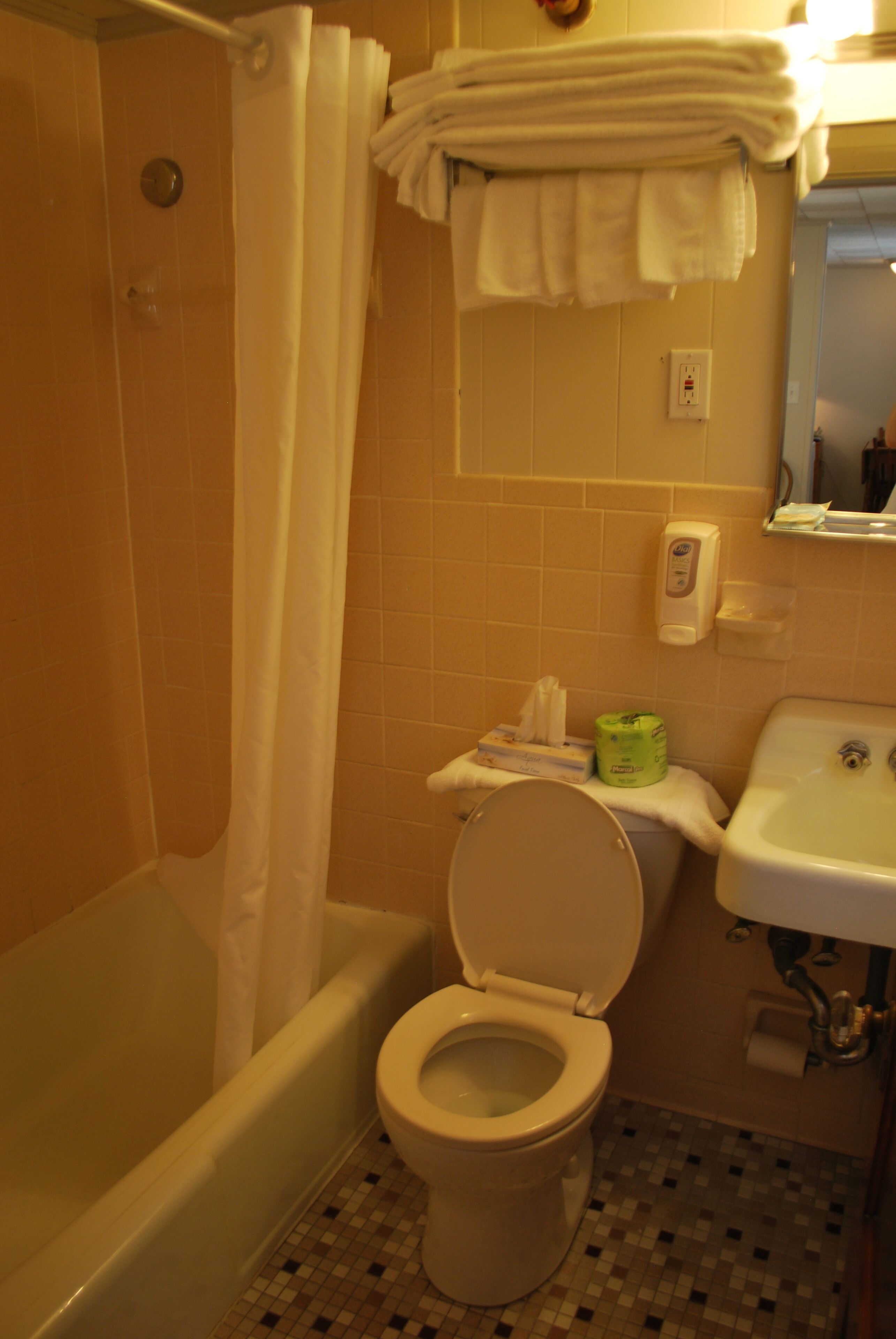 1 bedroom apartment, 1 double 1 twin | bathroom | shower, towels, toilet paper