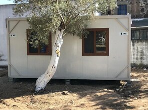 Douche, serviettes fournies