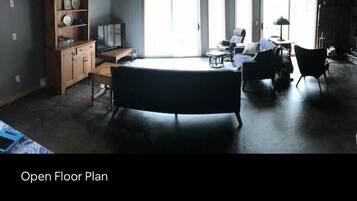 Smart-tv och eldstad