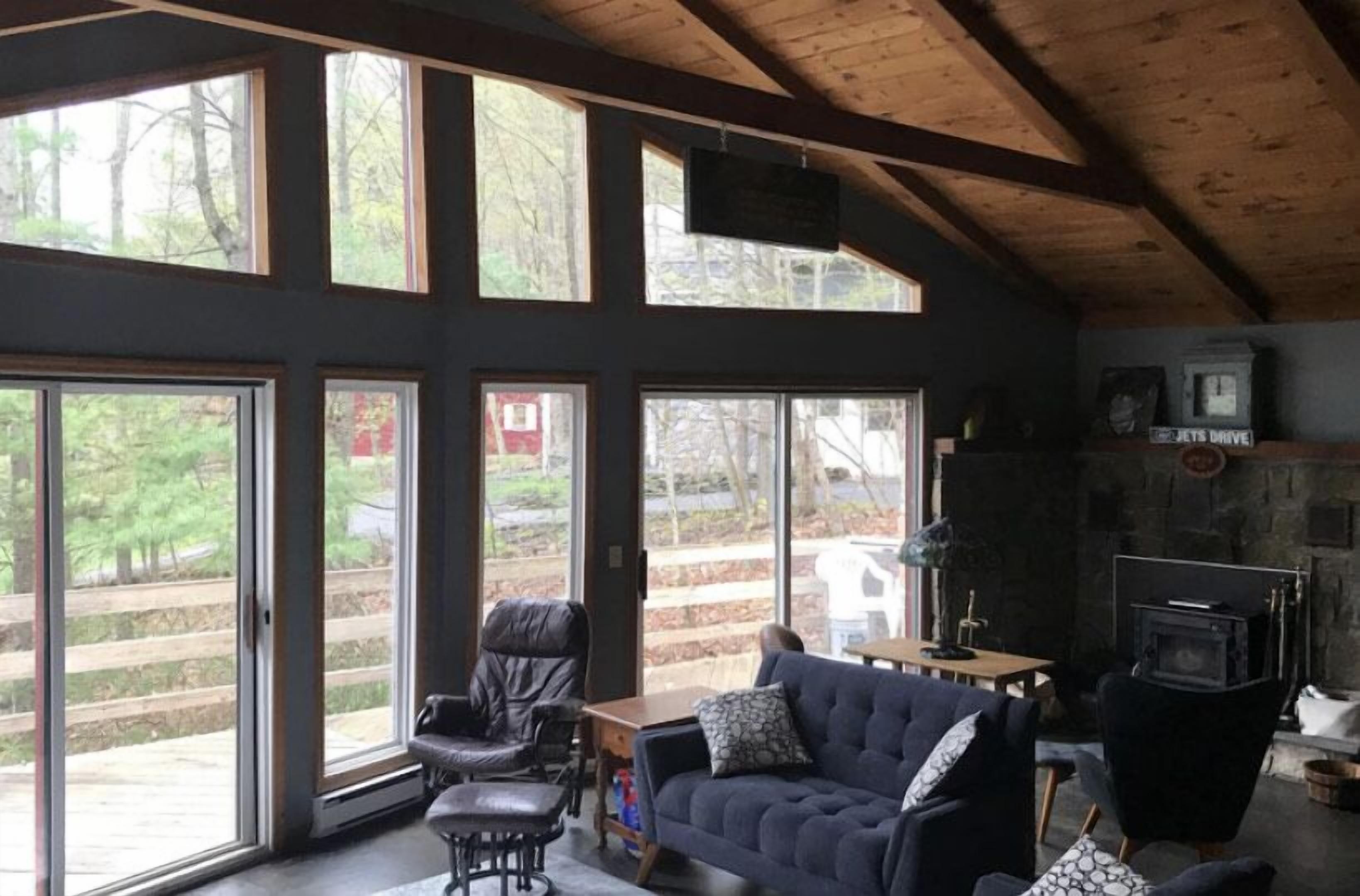 TV connectée, cheminée