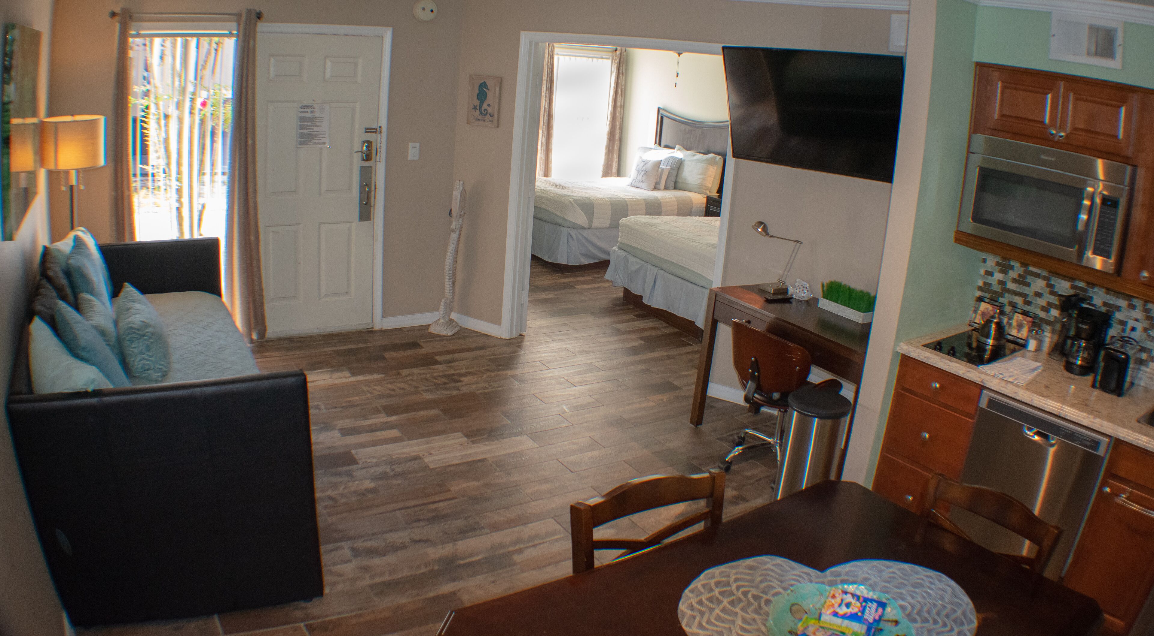 1 bedroom, iron/ironing board, travel crib, free WiFi