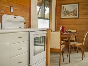Fridge, microwave, oven, toaster