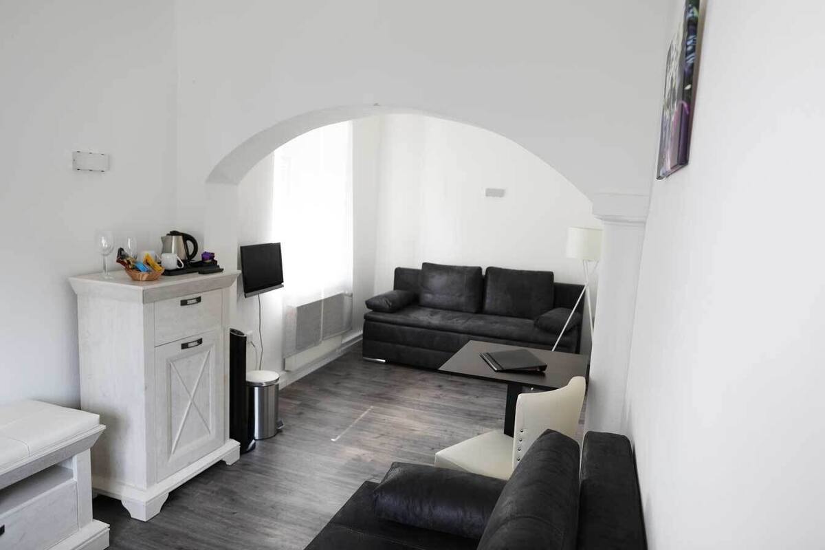 Apartment | Living room | 55-cm TV with satellite channels